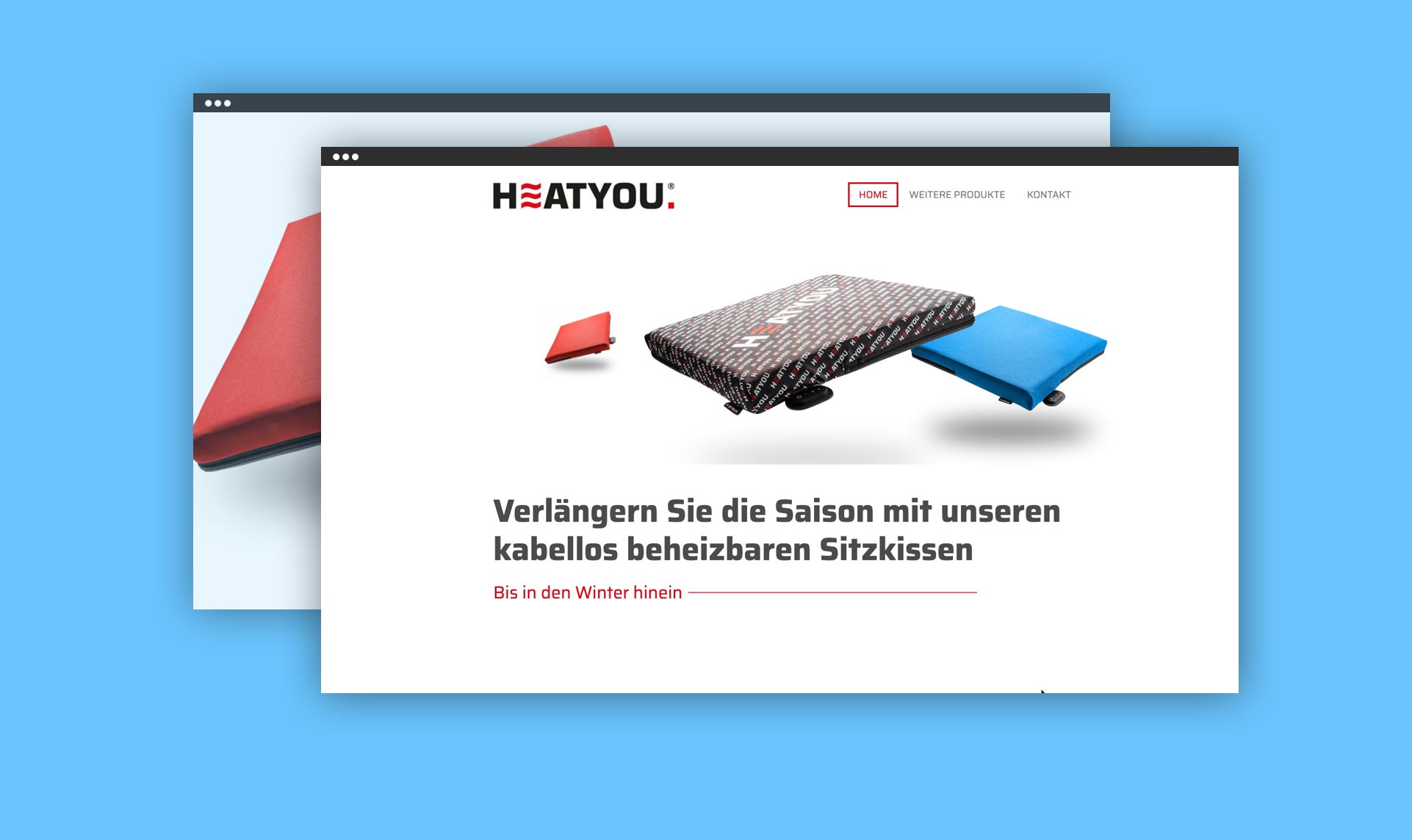 HEATYOU - Beheizbares Sitzkissen - SAGS ONLINE Werbeagentur Bayreuth